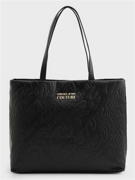 versace collection сумка шоппер|Versace black tote.